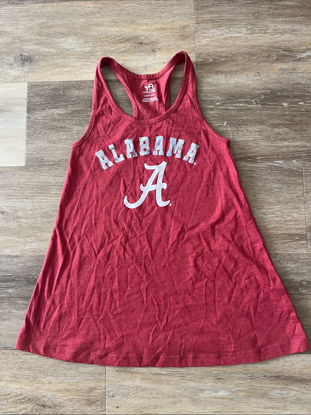 NWOT Alabama Crimson Tide Girls Tank Top Red Size L